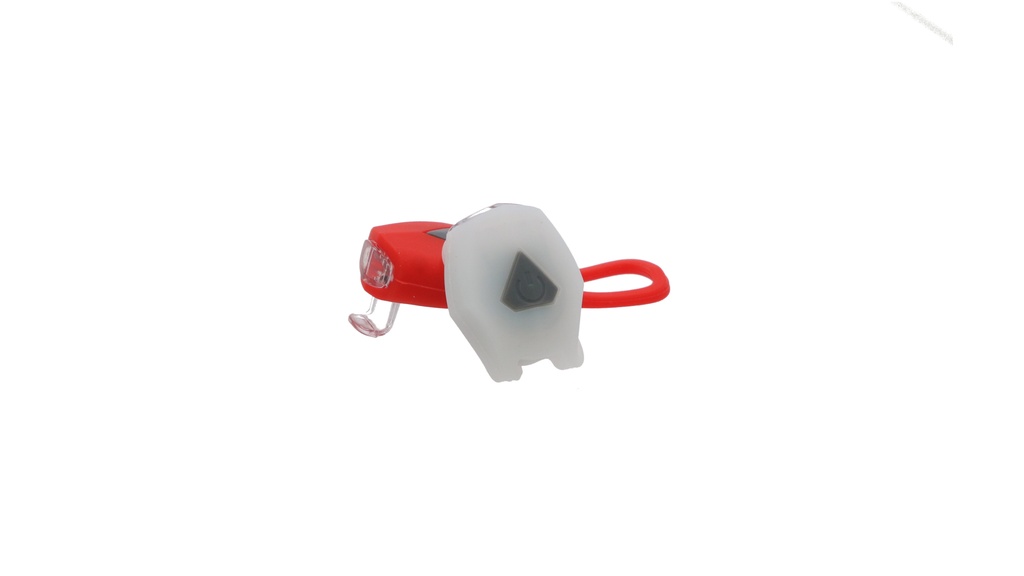 BALIZA SET D/T SILICONA 2LED 3 FUNCIONES C/SUJETADOR TOPMEGA
