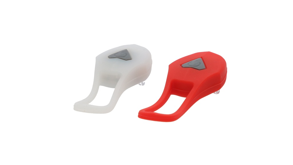BALIZA SET D/T SILICONA 2LED 3 FUNCIONES C/SUJETADOR TOPMEGA