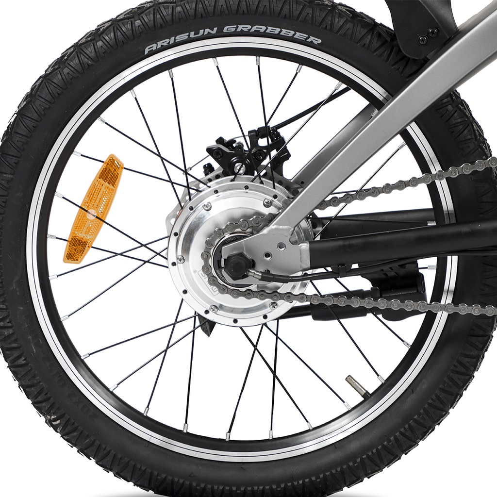 BICICLETA ELECTRICA S1 R20 36V, 250W, 5.2AH GRIS