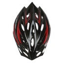 CASCO MTB 25 VENTILACIONES C/VISERA 54-60 CM NEGRO/ROJO