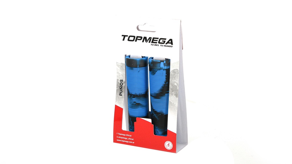 PUÑOS GOMA 125MM AZUL TOPMEGA