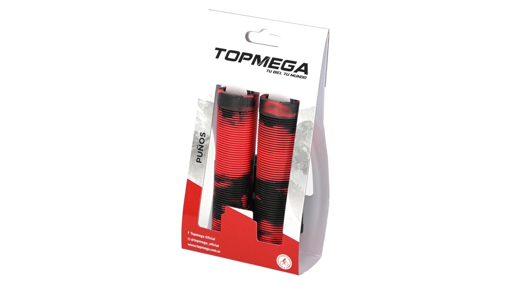 PUÑOS GOMA 125MM ROJO TOPMEGA