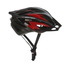 CASCO MTB 25 VENTILACIONES C/VISERA 54-60 CM NEGRO/ROJO