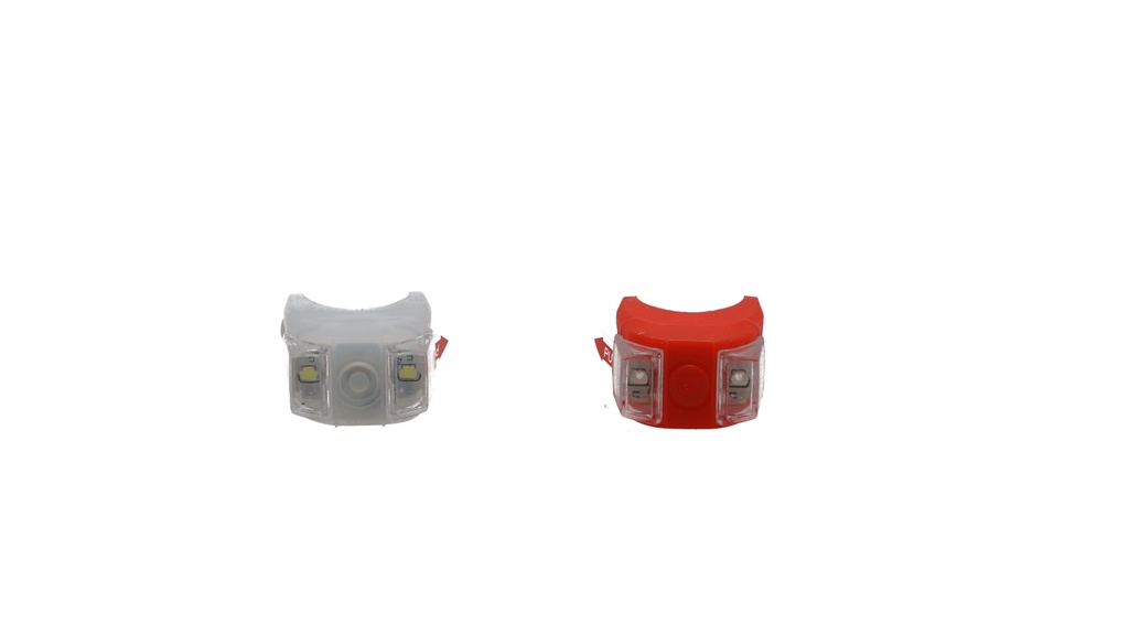 BALIZA SET D/T SILICONA 2LED 3FUNCIONES C/SUJETADOR TOPMEGA