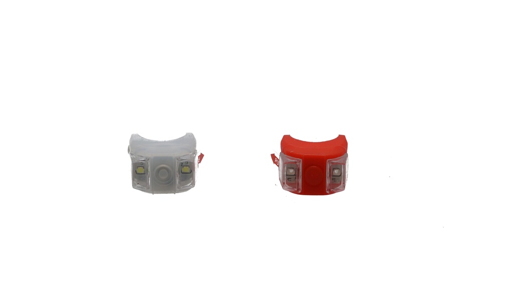 BALIZA SET D/T SILICONA 2LED 3FUNCIONES C/SUJETADOR TOPMEGA