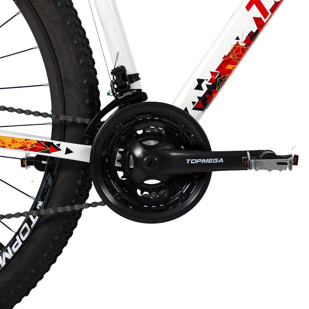 BICICLETA MTB REGAL ALUMINIO R29 21V GRIS ROJO/NARA M