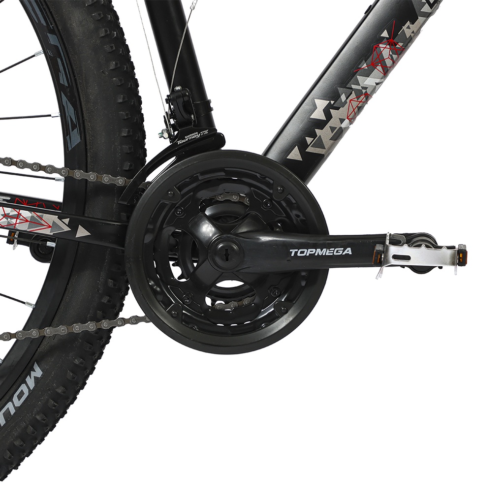 BICICLETA MTB REGAL ALUMINIO R29 21V NEGRO BLANCO/GRIS M