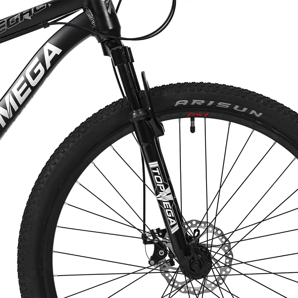 BICICLETA MTB REGAL ALUMINIO R29 21V NEGRO BLANCO/GRIS M
