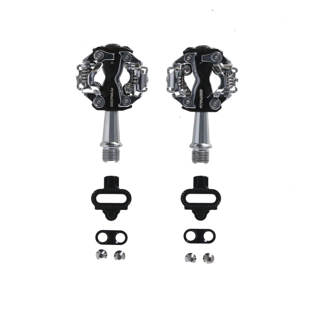 PEDAL AUTOMATICO ZERAY ZP-108S ALUMINIO MTB 9/16 RULEMAN NEGRO