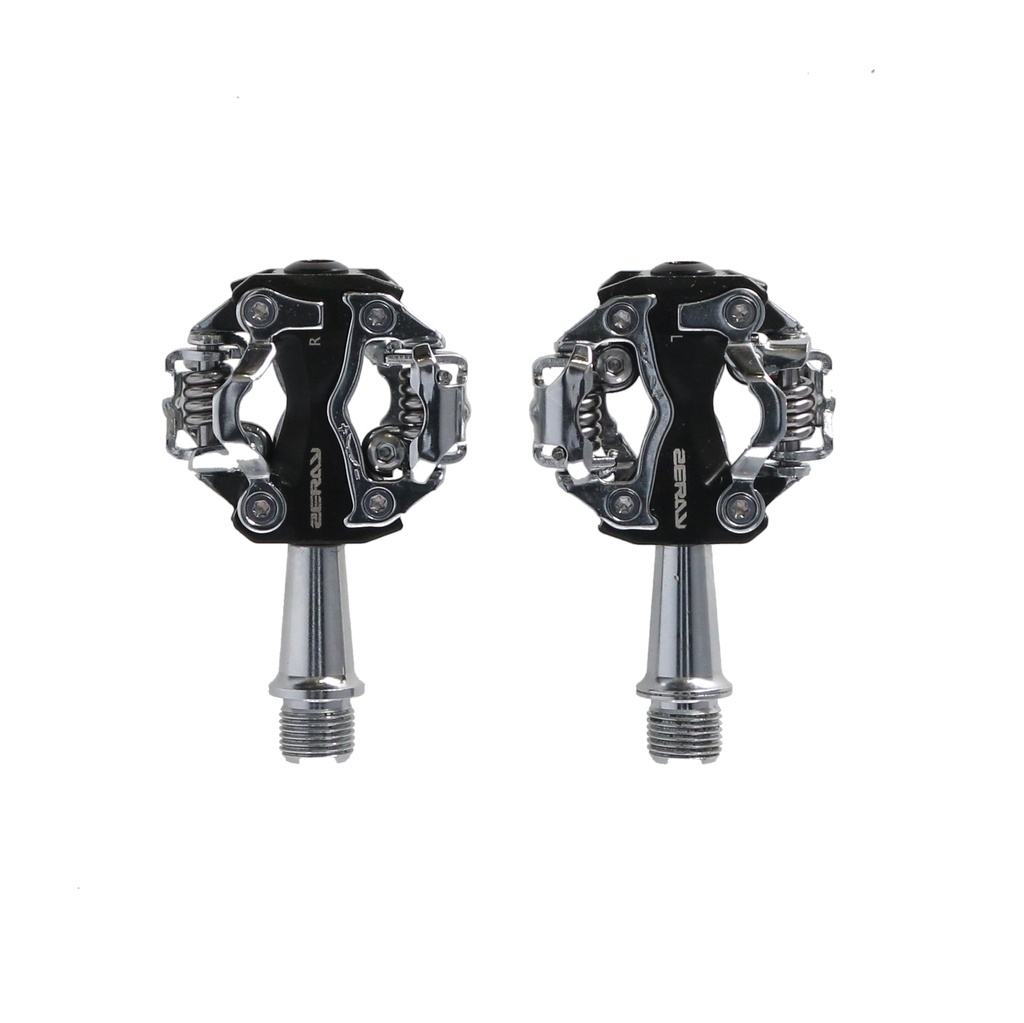 PEDAL AUTOMATICO ZERAY ZP-108S ALUMINIO MTB 9/16 RULEMAN NEGRO