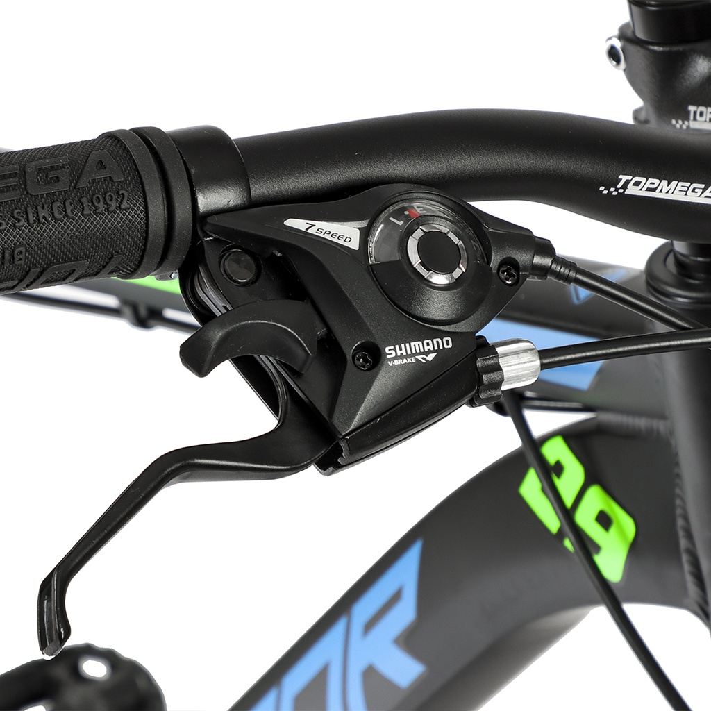 BICICLETA ARMOR B06 MTB 29" ALUMINIO NEGRA/AZUL/VERDE TALLE M