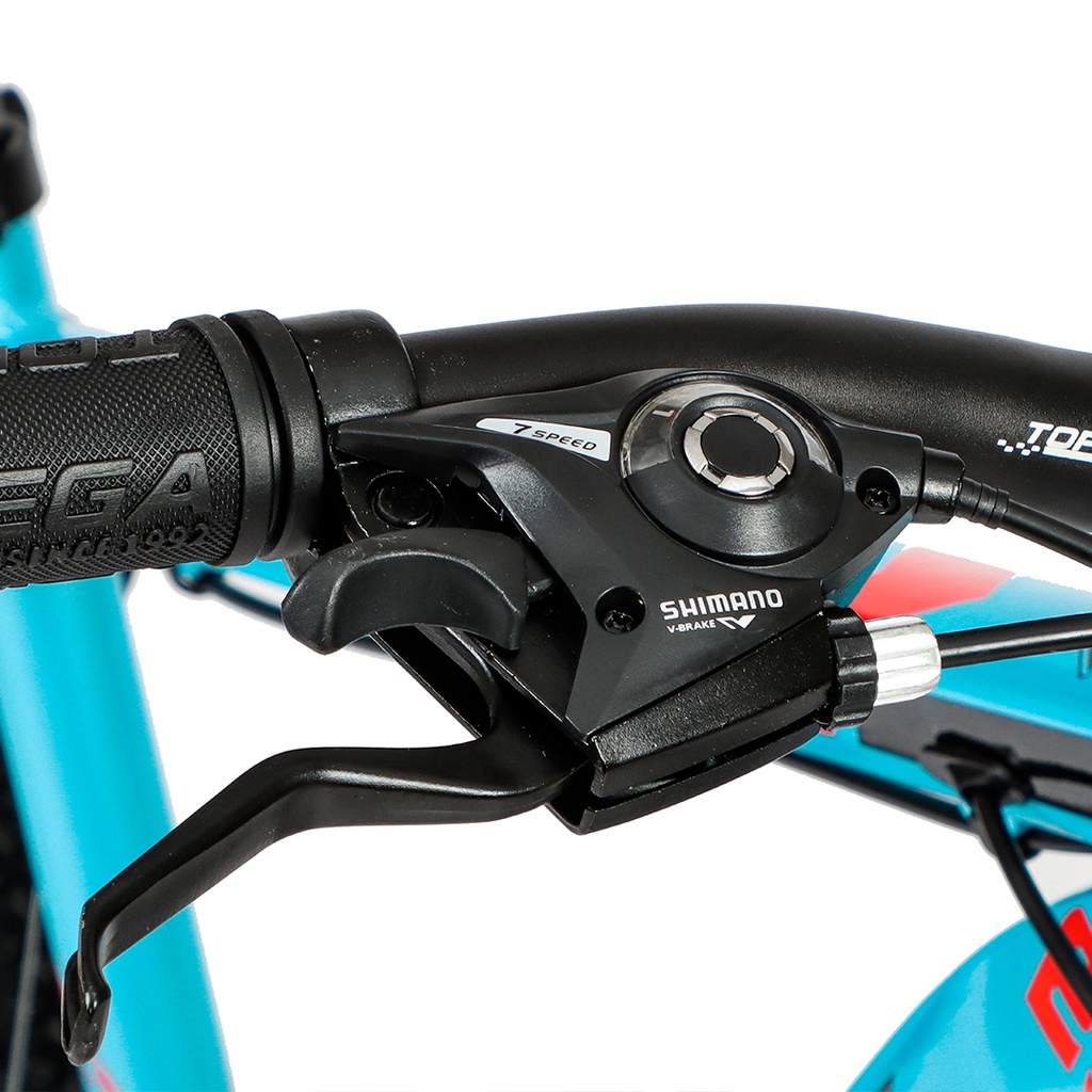 BICICLETA ARMOR B06 MTB 29" ALUMINIO CELESTE/NEGRO/ROJO TALLE M