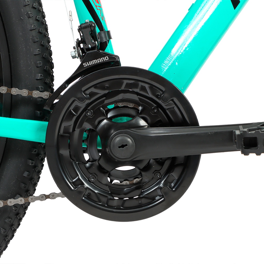 BICICLETA ARMOR B06 MTB 29" ALUMINIO AQUA/NEGRO/ROJO TALLE M