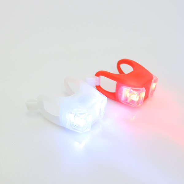 BALIZA SET D/T SILICONA 2LED 3FUNCIONES C/SUJETADOR