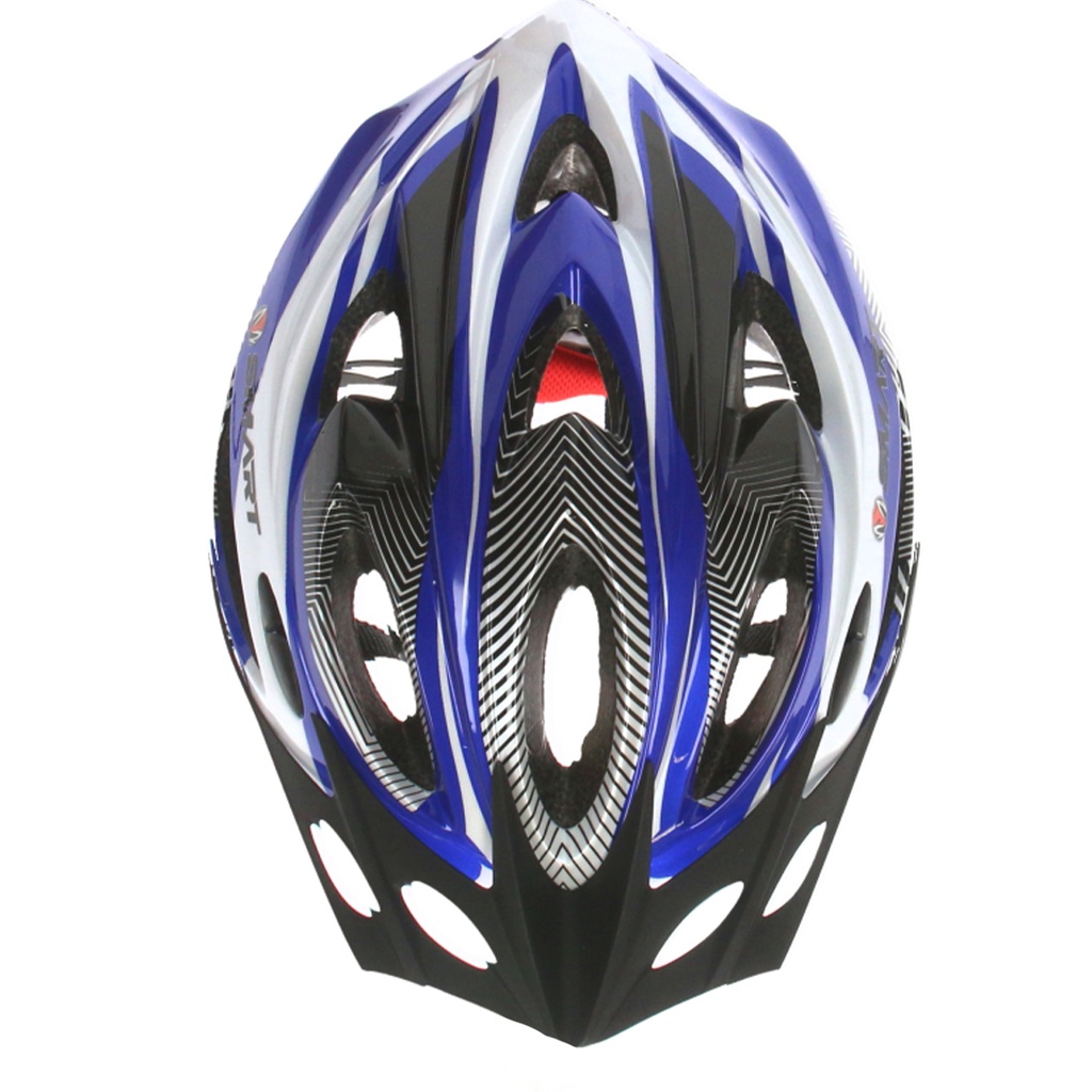 CASCO MTB 15 VENTILACIONES C/VISERA 56-62CM NEGRO/AZUL