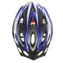 CASCO MTB 15 VENTILACIONES C/VISERA 56-62CM NEGRO/AZUL