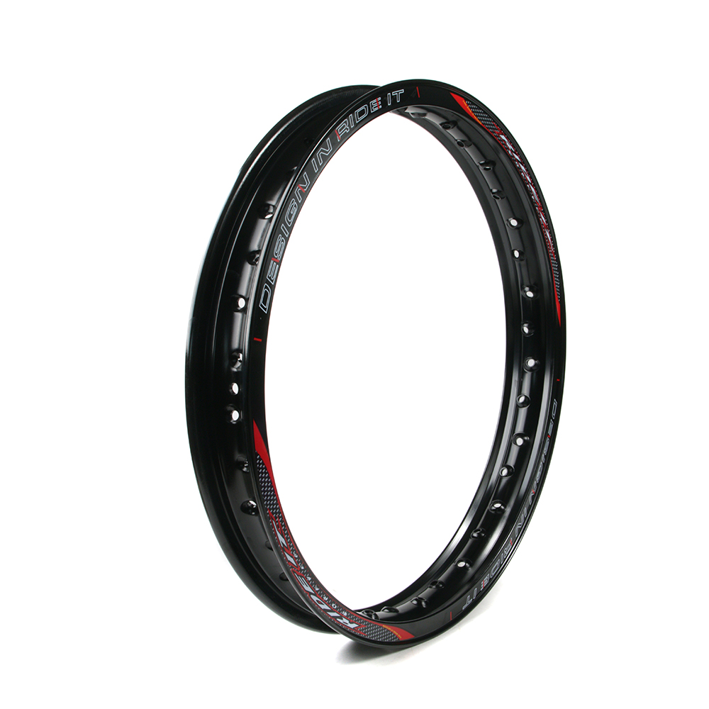 ARO DE LLANTA ALUM 1.85X19 C/STICKER NEGRA DEL XR 125