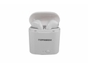 *AURICULAR BLUETOOTH EARBUD C/ESTUCHE D CARGA BLANCO TOPMEGA