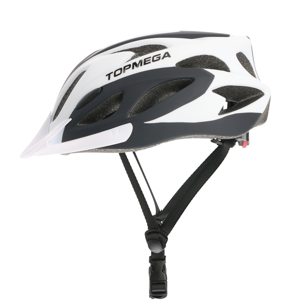 CASCO MTB IN MOLD BLANCO/NEGRO M (56-58) TOPMEGA