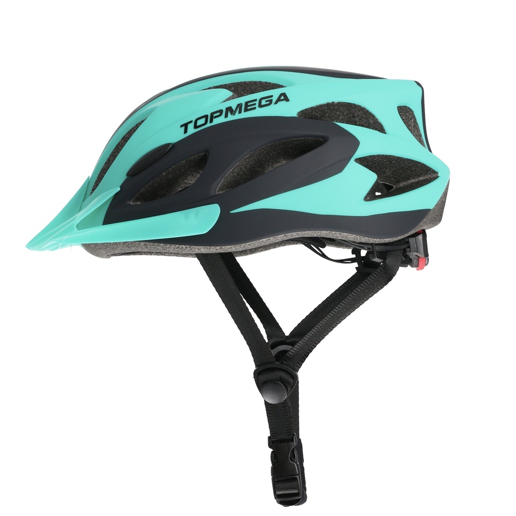 CASCO MTB IN MOLD CELESTE/NEG L (58-61) TOPMEGA