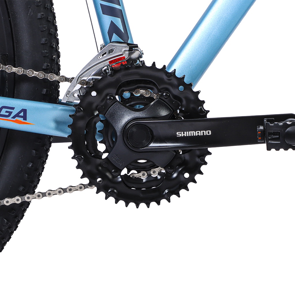 BICICLETA MTB THOR R29 24V ALUMINIO CELESTE/AZUL/NARANJA TALLE S