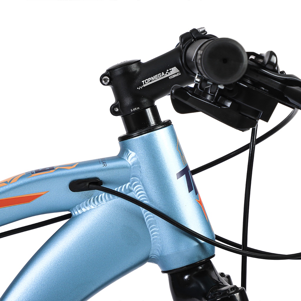 BICICLETA MTB THOR R29 24V ALUMINIO CELESTE/AZUL/NARANJA TALLE S