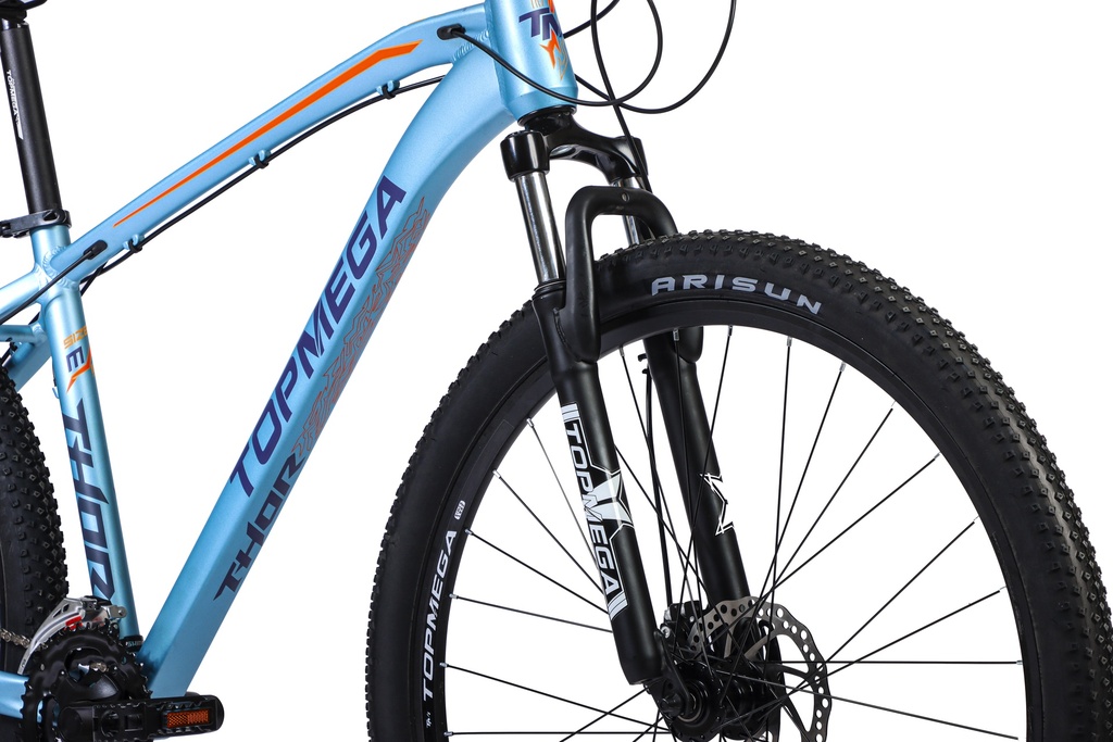BICICLETA MTB THOR R29 24V ALUMINIO CELESTE/AZUL/NARANJA TALLE L
