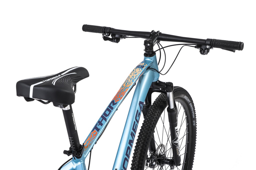 BICICLETA MTB THOR R29 24V ALUMINIO CELESTE/AZUL/NARANJA TALLE M