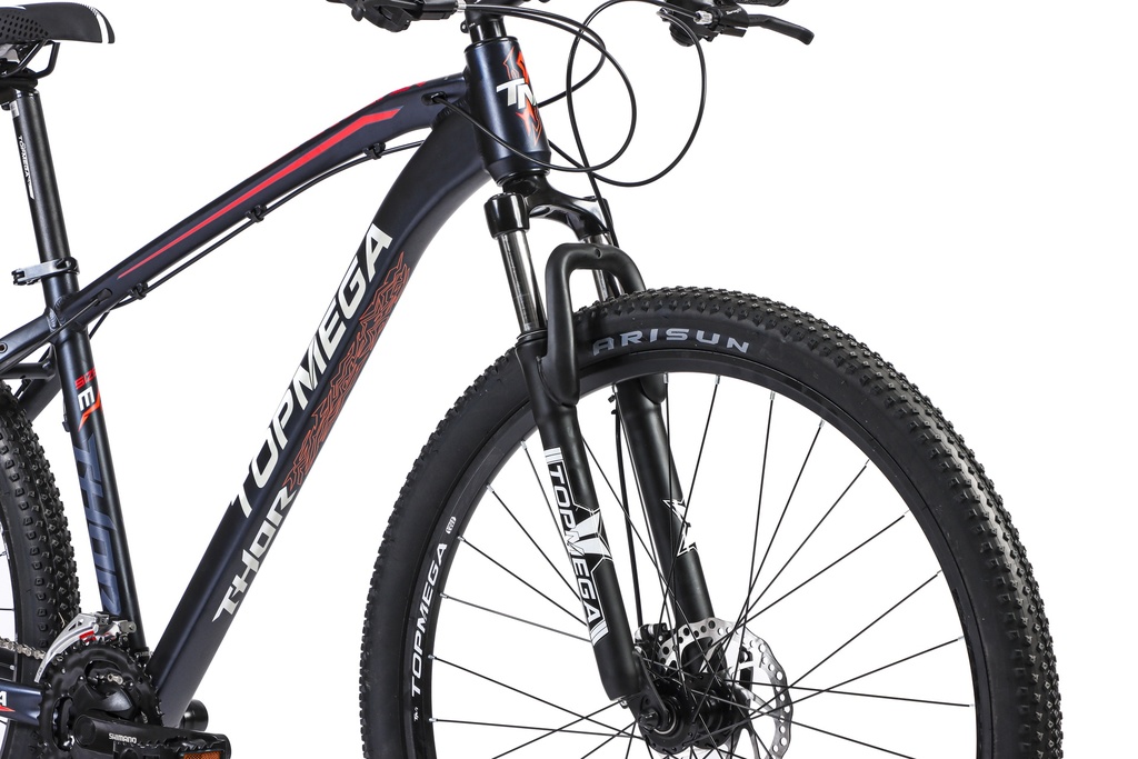 BICICLETA MTB THOR R29 24V ALUMINIO NEGRO/BLANCO/NARANJA TALLE S