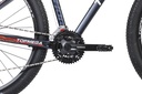 BICICLETA MTB THOR R29 24V ALUMINIO NEGRO/BLANCO/NARANJA TALLE M