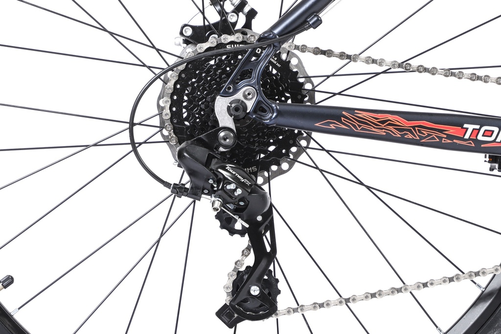 BICICLETA MTB THOR R29 24V ALUMINIO NEGRO/BLANCO/NARANJA TALLE L