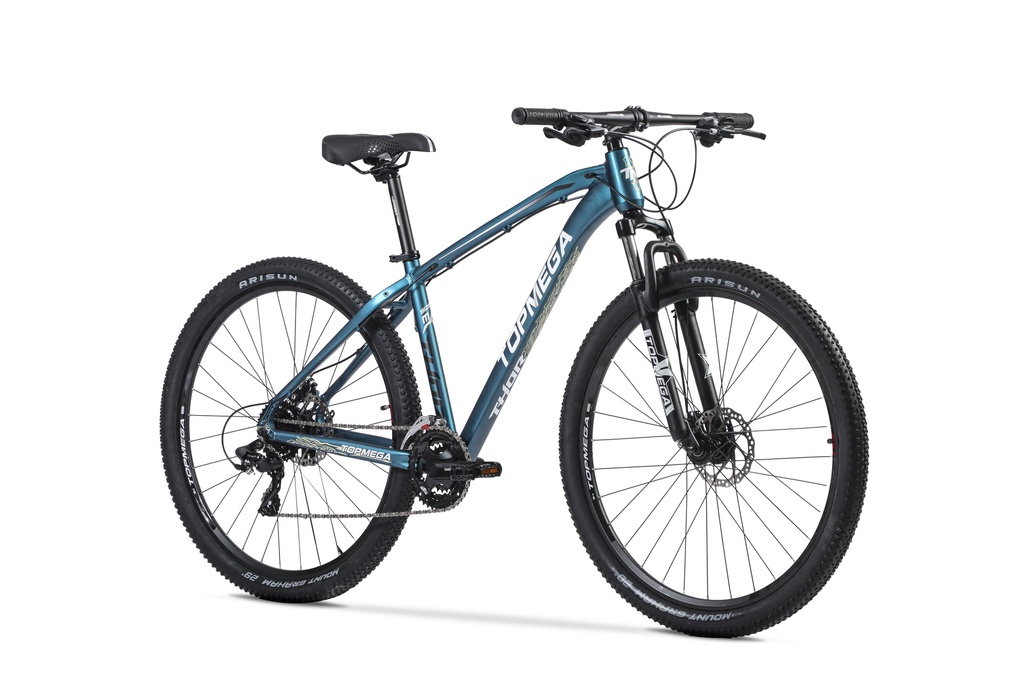 BICICLETA MTB THOR R29 24V ALUMINIO AZUL/BLANCO/AMAR TALLE M