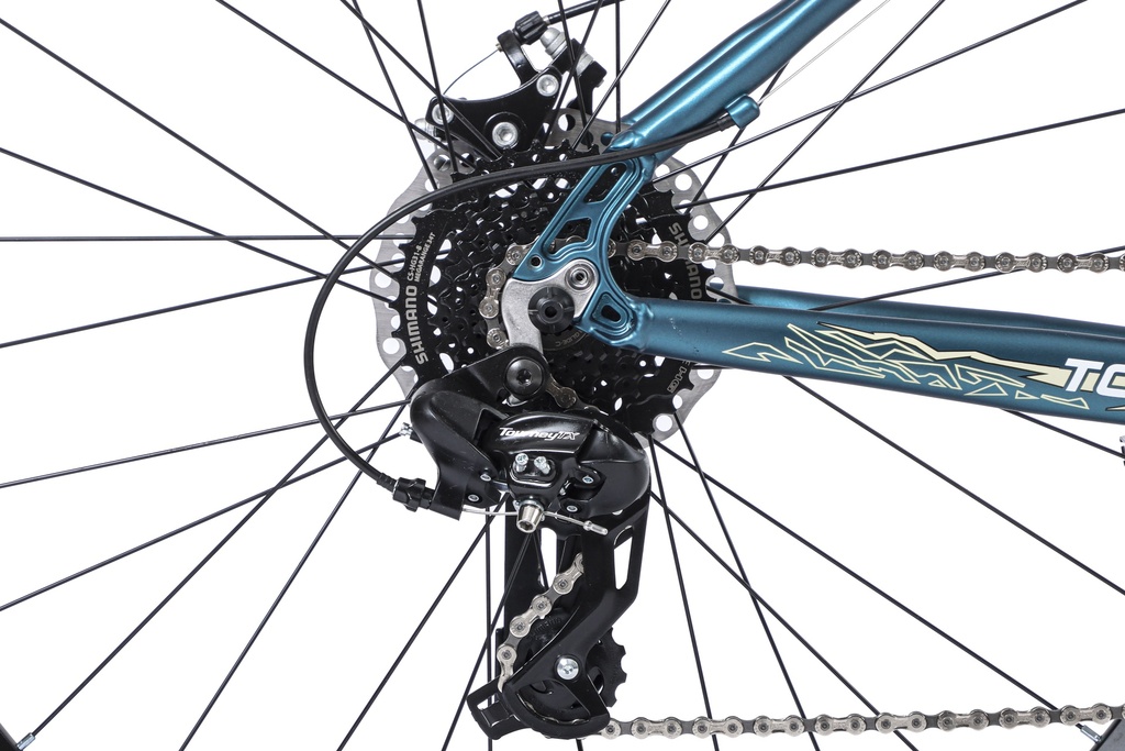 BICICLETA MTB THOR R29 24V ALUMINIO AZUL/BLANCO/AMARILLO TALLE L