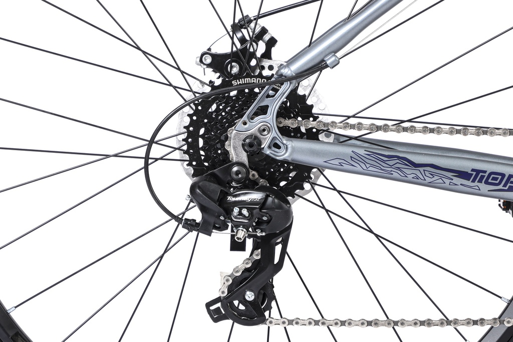 BICICLETA MTB THOR R29 24V ALUMINIO GRIS/VIOLETA/NEGRO TALLE S