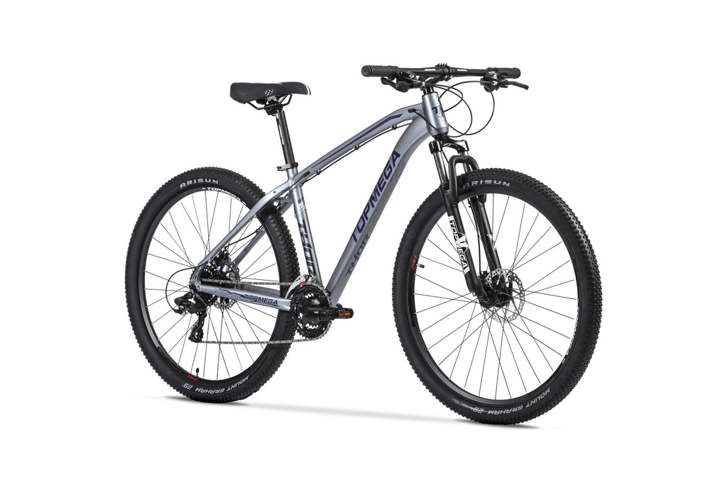 BICICLETA MTB THOR R29 24V ALUMINIO GRIS/VIOLETA/NEGRO TALLE M
