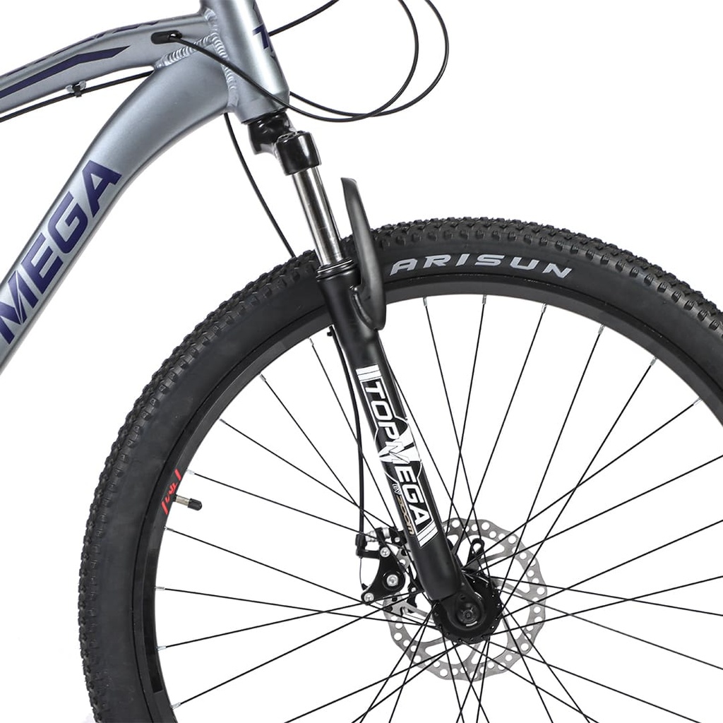 BICICLETA MTB THOR R29 24V ALUMINIO GRIS/VIOLETA/NEGRO TALLE M