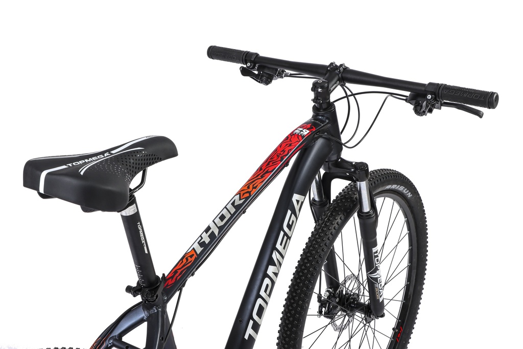 BICICLETA MTB THOR R29 24V ALUMINIO NEGRO/BLANCO/NARANJA TALLE XL