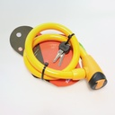 ESLINGA C/CERROJO 12X650MM NARANJA C/TAPA