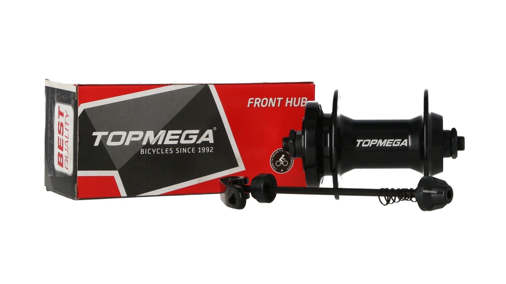 MAZA DELANTERA 36A ALUM RULEMAN F/D CIERRE NEGRA TOPMEGA