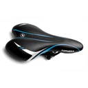 ASIENTO MTB CON GRAMPA 280X160MM NEGRO CELESTE