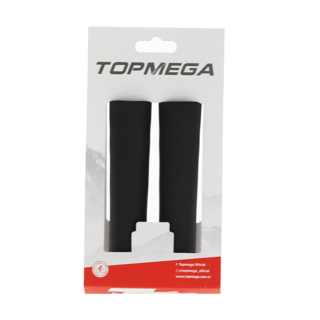 PUÑO MTB SILICONA NBR NEGRO TOPMEGA 130MM