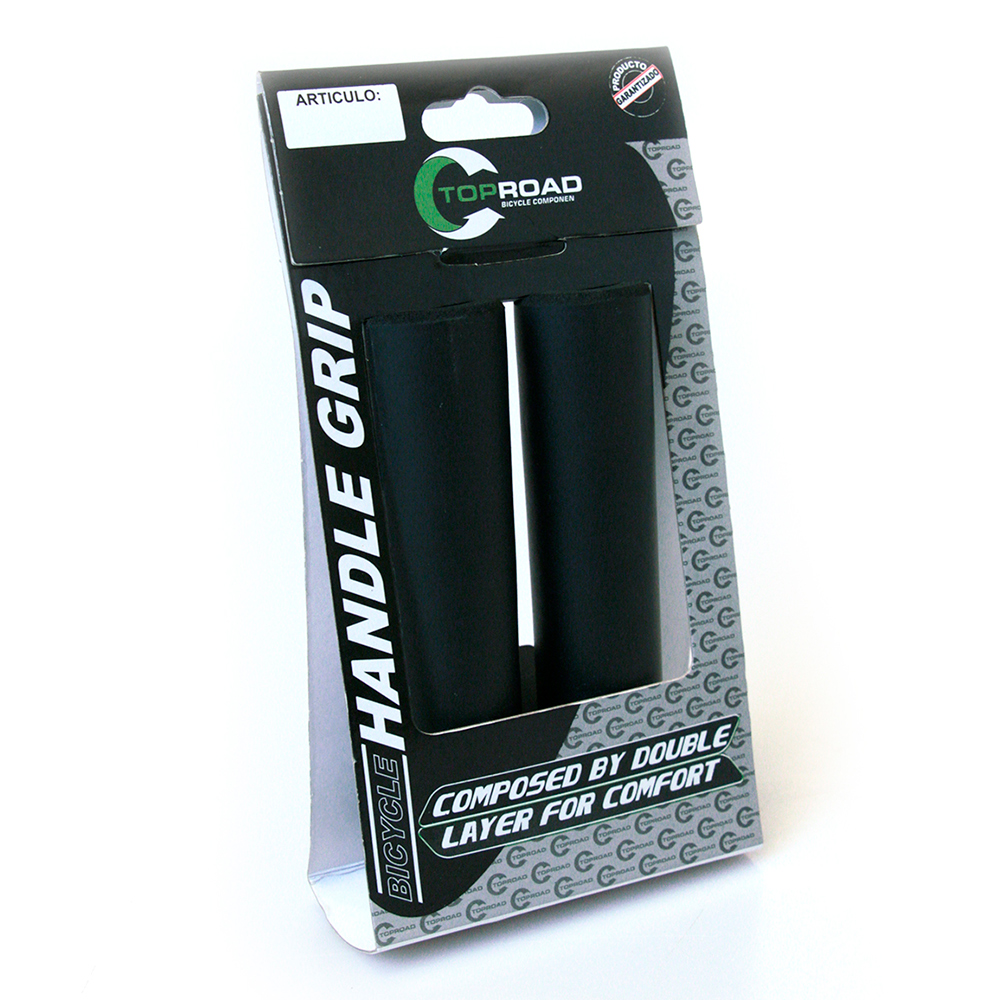 PUÑO MTB SILICONA NBR NEGRO TOPMEGA 130MM