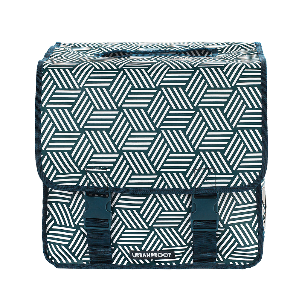 *BOLSO TIPO ALFORJA AL PORTAPAQUETE SET LINEAS CELESTE32 LTS