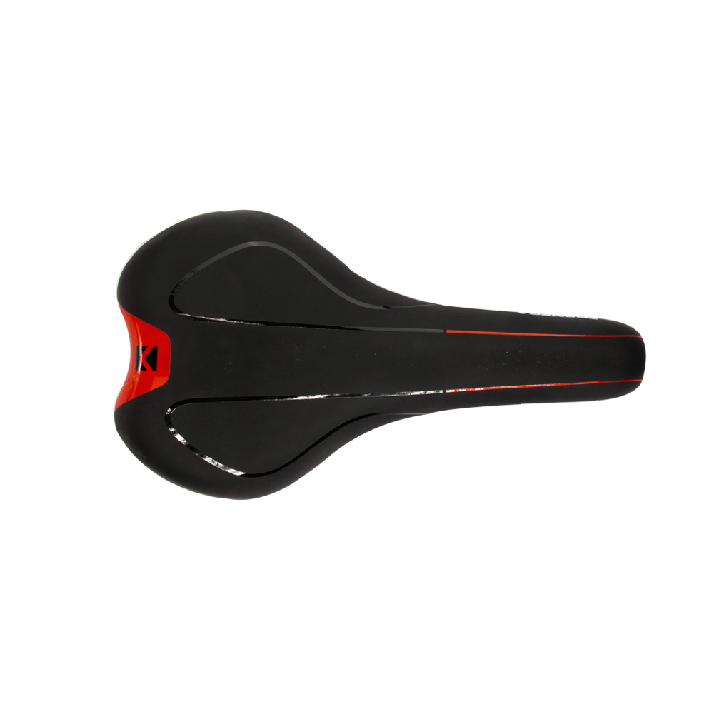 ASIENTO MTB NEGRO ROJO S/GRAMPA 270X150
