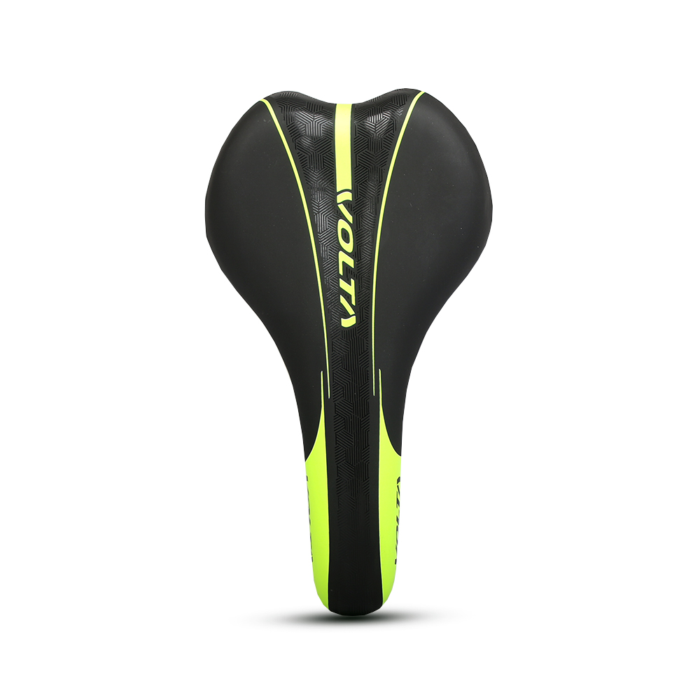 ASIENTO MTB VOLTA NEGRO AMARILLO S/GRAMPA 270X150