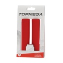 PUÑO MTB SILICONA NBR ROJO TOPMEGA 130MM