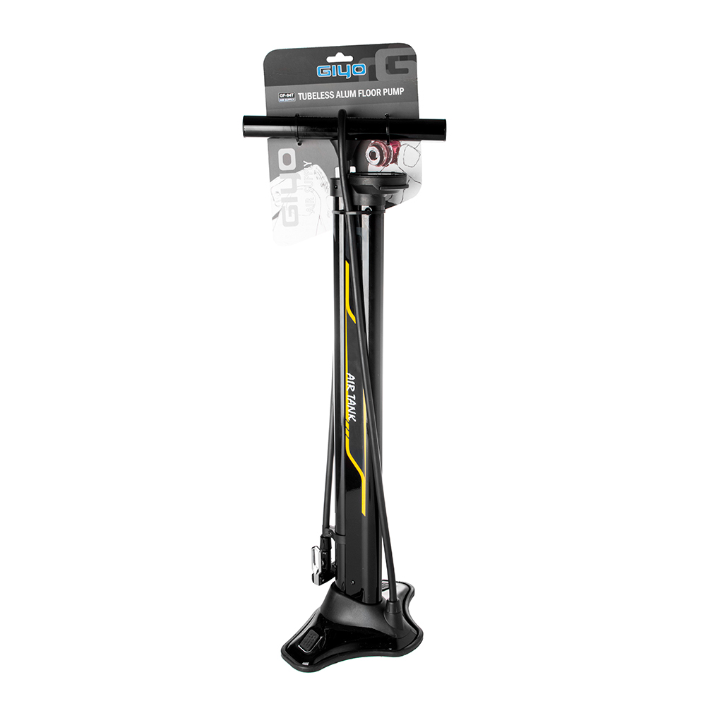 INFLADOR DE PIE GIYO TUBELESS ALUMINIO 260PSI C/MANOMETRO