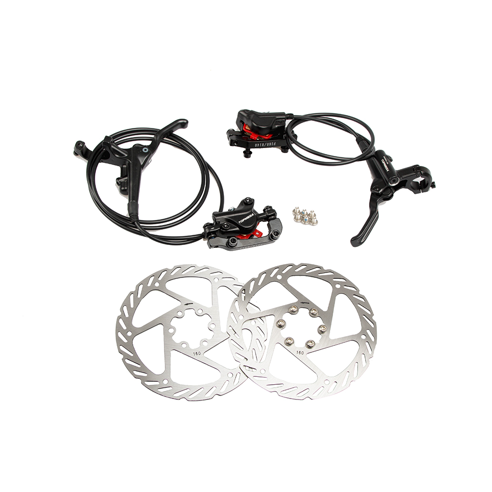FRENO HIDRAULICO TOPMEGA JGO DEL/TRAS 800/1500MM DISC 160MM