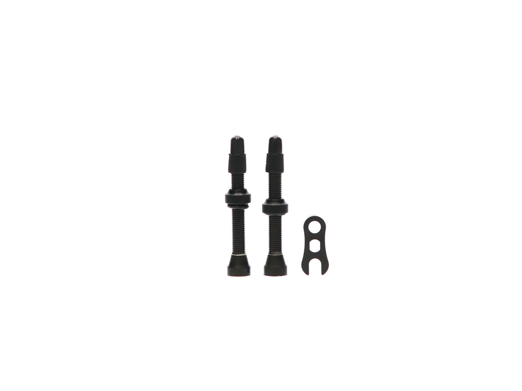 VALVULA TUBELESS C/ HERRAMIENTA NEGRO PAR SPORTACE