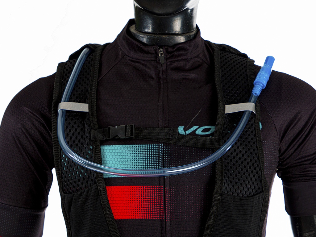 MOCHILA DE HIDRATACION 1LITRO SPORTACE NEGRO/ROJO